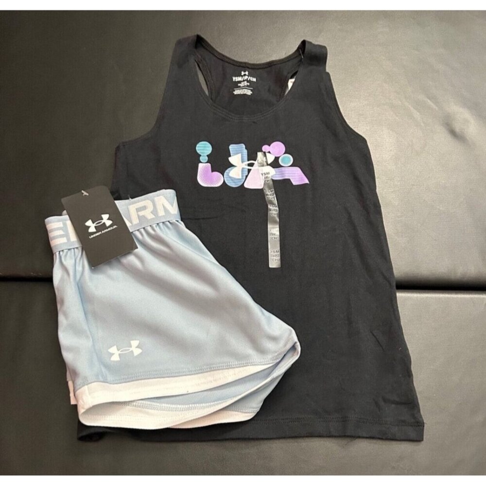 NWT Under Armour Athletic Set Girls Youth Size Small